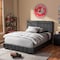 Baxton Studio Solo Modern Black Faux Leather Full Size Platform Bed 125-6815 - alternate 6